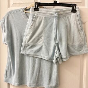 Splendid Light Blue Terry Lounge Set